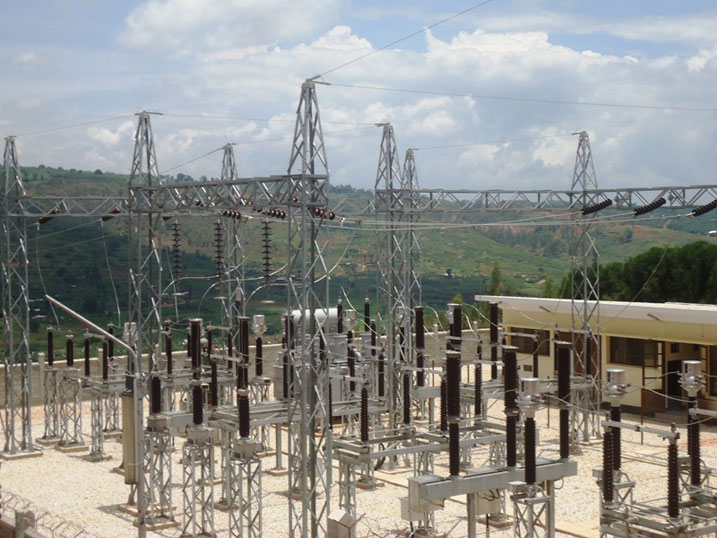 Uyu ni Umuyoboro w'amashanyarazi (Station) wa Musha mu karere ka Rwamagana ugiye kuzajya usohora amashanyarazi agera kuri kV110.