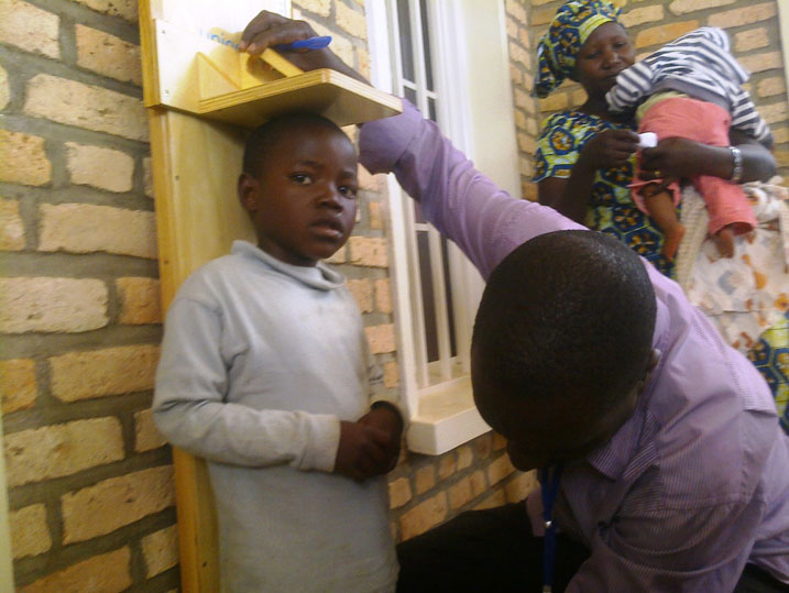 Uyu ni umwe mu bana bapimwe imikurire ye.