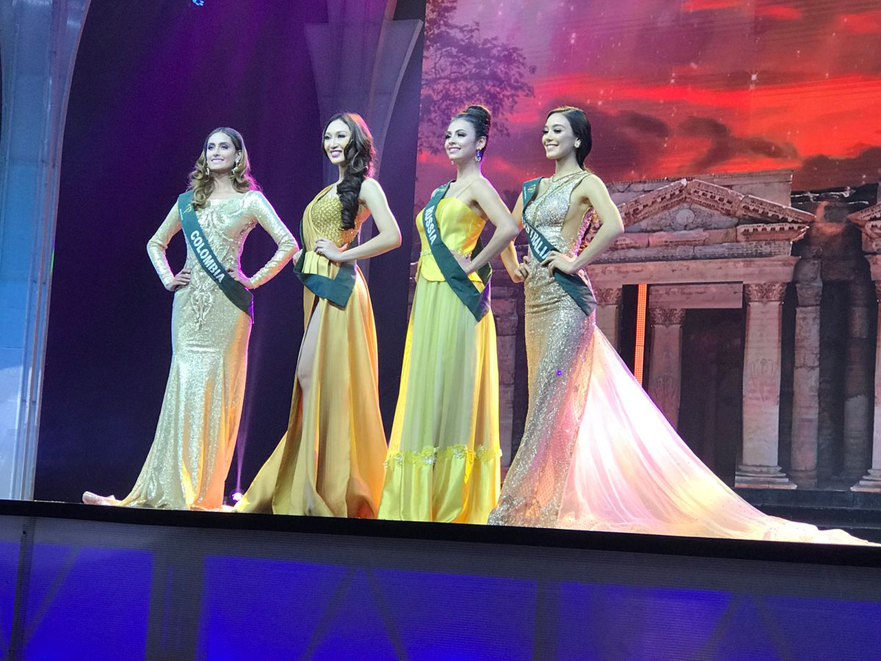 Aba ba Nyampinga nibo babaye Top 4 ari bo Colombia, Australia, Philippines na Russia