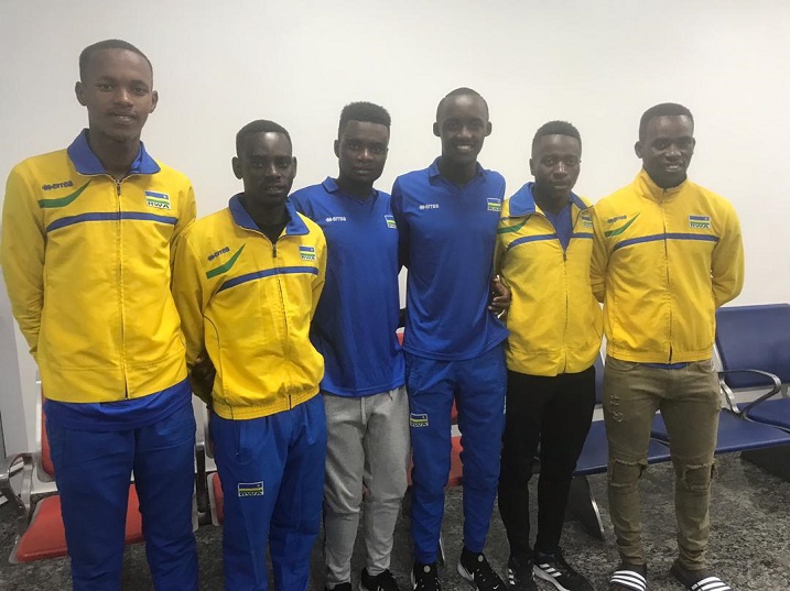 Aba ni bo bahagarariye u Rwanda kuri iyi nshuro Aba ni bo bahagarariye u Rwanda kuri iyi nshuro (uhereye ibumoso: Nkurunziza Yves, Jean Claude Uwizeye, Bonaventure Uwizeyimana, Mugisha Samuel, Munyaneza Didier na Areruya Joseph)