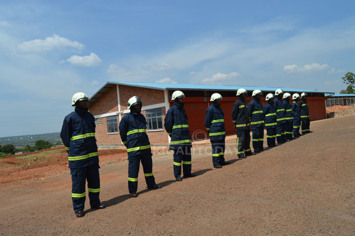 Abashinzwe umutekano bahuguwe kurwanya inkongi