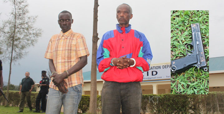 Aba bajura nibo Polisi yerekanye bafatiwe mu cyuho