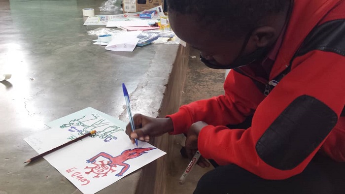 Abana bagaragaza uko bo bumva Coronavirus mu bitekerezo byabo