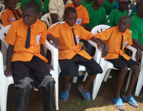 Bamwe mu bana bo mu kigo “Amizero y