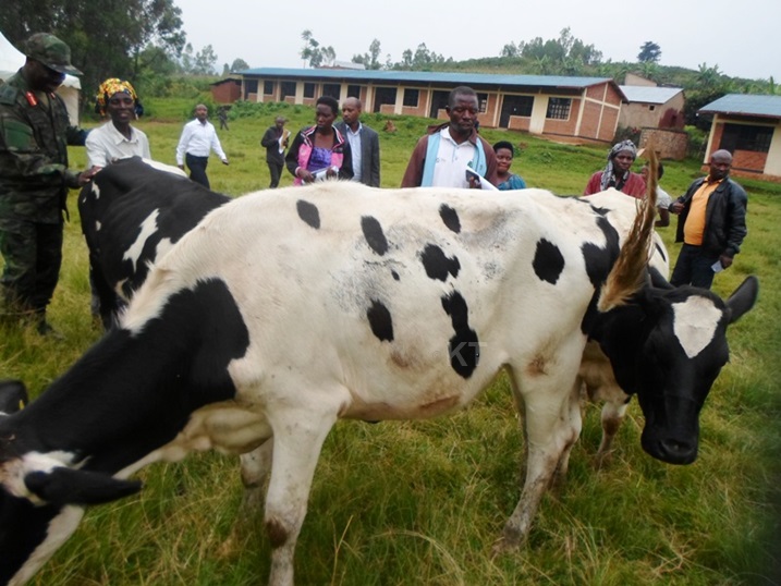 Abaremewe nabo biyemeje gufata neza inka bahawe.