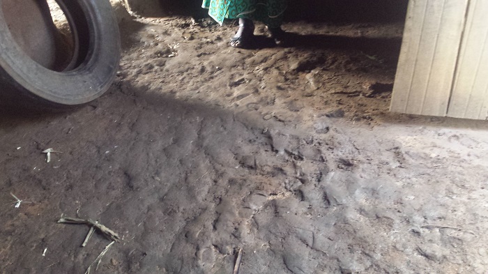 Aha ni mu nzu ya Vuguziga atakiraramo kubera ko habaye icyondo