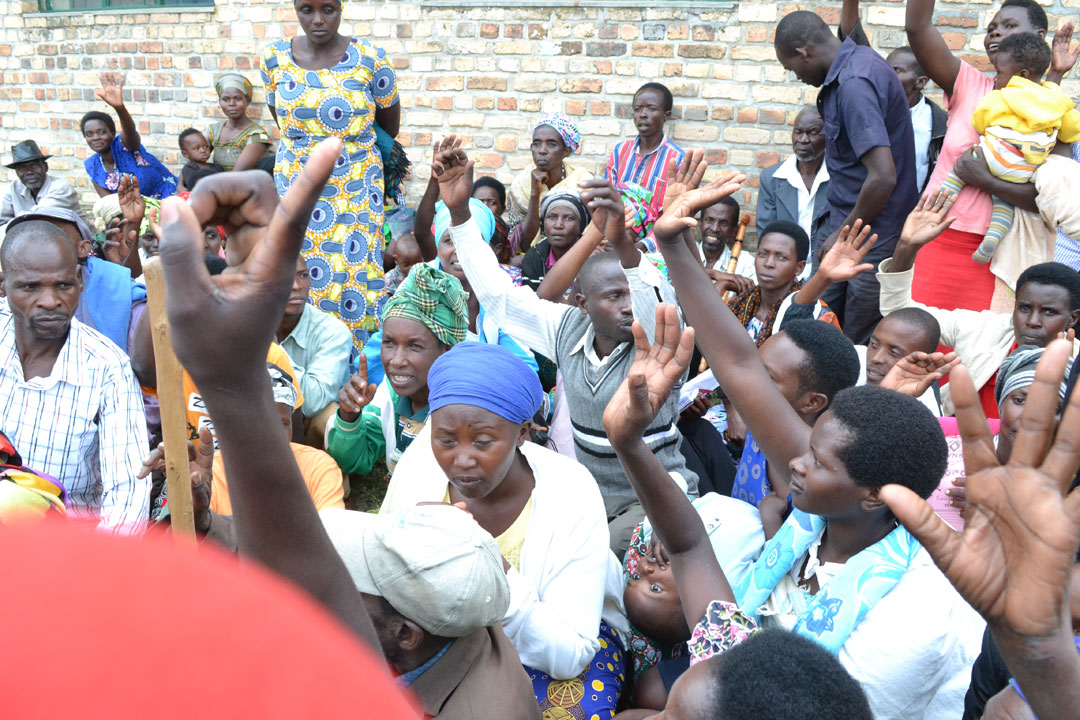 Abaturage batora ibitekerezo bitatu bizava ku rwego rw'Akagari bikazatoranywa mu bikorwa byinshi akarere kazakora