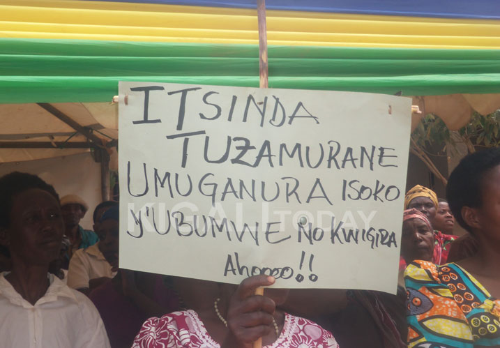 Abatuye Gisagara biyemeje guharanira kwigira.