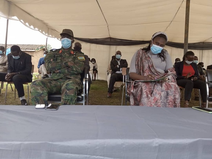 Abayobozi batandukanye bitabiriye icyo gikorwa