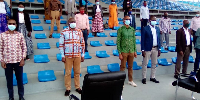 Abayobozi batandukanye bitabiriye icyo gikorwa