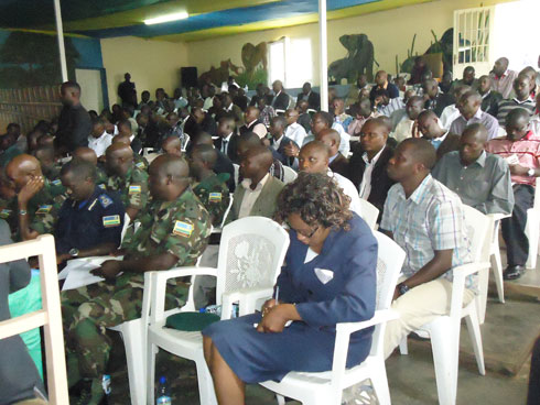 Abayobozi batandukanye mu nama yaguye y