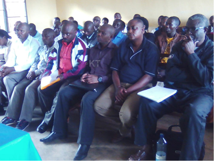 Abayobozi mu nzego zitandukanye mu Murenge wa Masoro mu Karere ka Rulindo biga ku kibazo cy