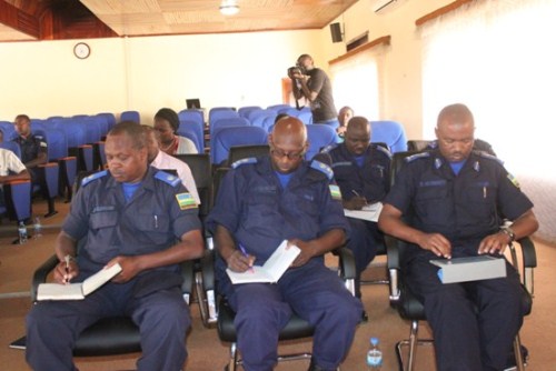 Bamwe mu bayobozi bakuru ba Polisi mu nama