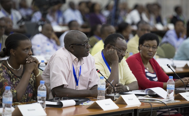 Abayobozi batandukanye mu mwiherero w'umwaka ushize.