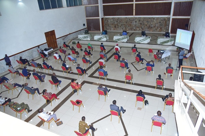 Abayobozi bitabiriye ikigamiro na Minisitiri Shyaka