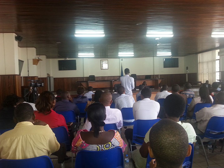 Bamwe mu bitabiriye umuhango wo gutangiza icyumweru cyo kurwanya ruswa.