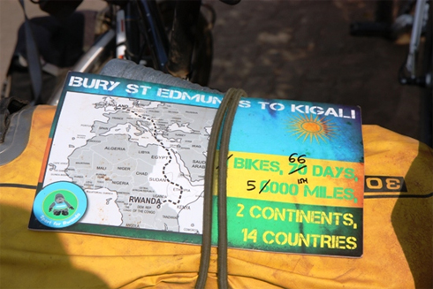 Ikarita bakoresheje mu rugendo rwabo.