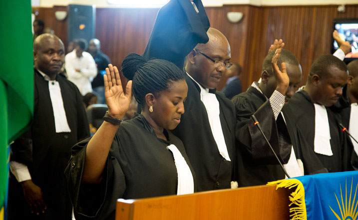 Abunganizi mu mategeko 133 barahiriye kuzuza neza inshingano zabo (Photo TNT).