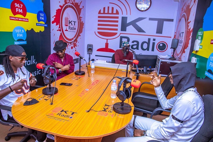 Ubwo bari mu kiganiro na MC Tino kuri KT Radio