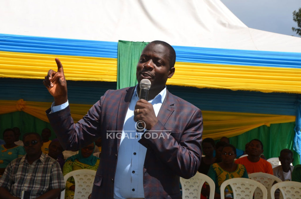 Meya Harerimana Frederic ari mu Murenge wa Bugarama.