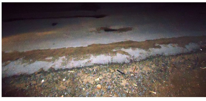 Ahaguye inkangu yahacukuye utunogo two kwitondera 