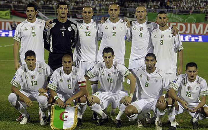 Ikipe y'igihugu ya Algeria niyo ikiyoboye andi makipe muri Afurika.