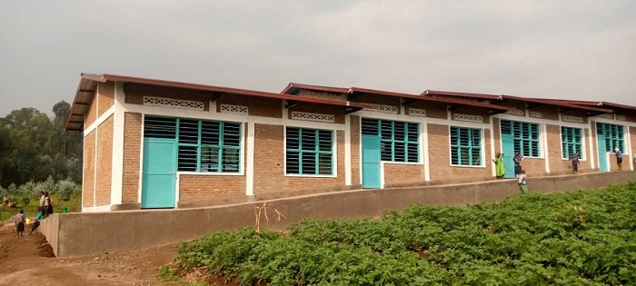 Ibi ni bimwe mu byumba bishya 20 byo mu kigo cy'Amashuri abanza cya Kamwumba