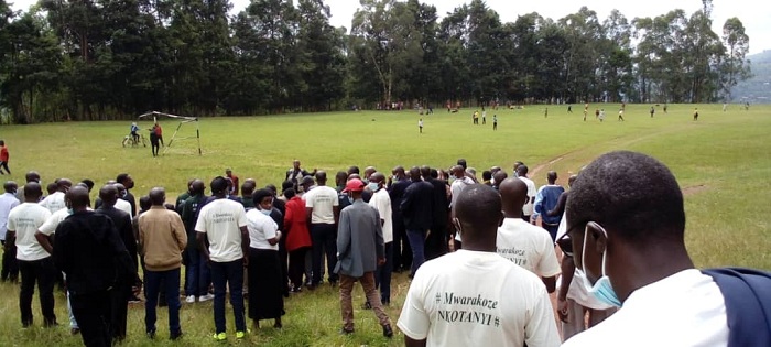 Basuye ikibuga cy'umupira Ingabo za RPA zakiniragaho zikanahabwa amabwiriza y'urugamba