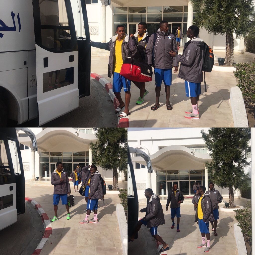 Amavubi ubwo yavaga Sousse yerekeza i Tunis aho bakiniye