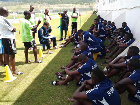 Umutoza Micho mu myitozo n