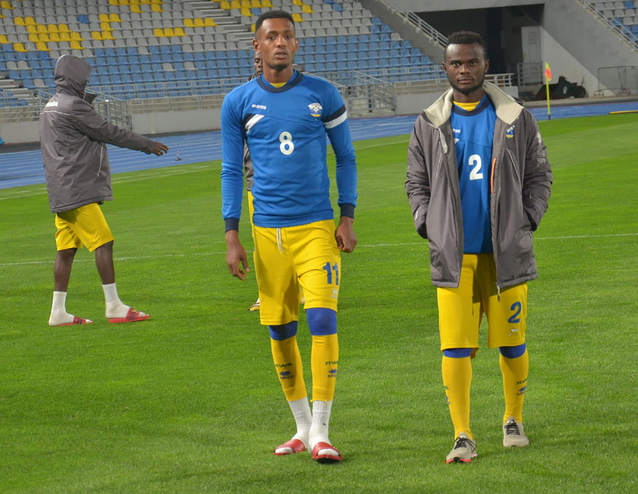 Ali Niyonzima na Manishimwe Djabel bazenguruka Grand Stade de Tanger