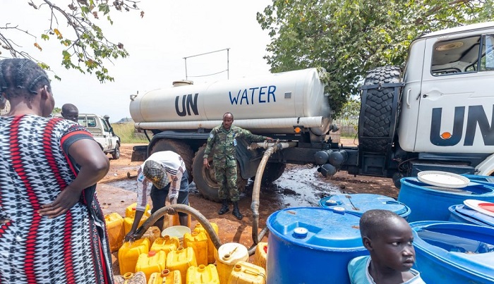 Mu bikorwa Ingabo z'u Rwanda zigiramo uruhare harimo no kwegereza abaturage amazi meza