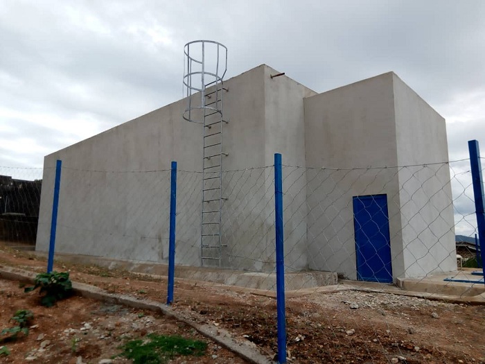 Barubaka ibigega bishya mu mushinga wa Kagaga uzajya utanga meterokibe 9000 ku munsi