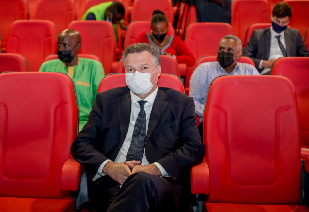 Ambasaderi w'u Bufaransa mu Rwanda Antoine Anfré nawe yari yitabiriye uyu muhango