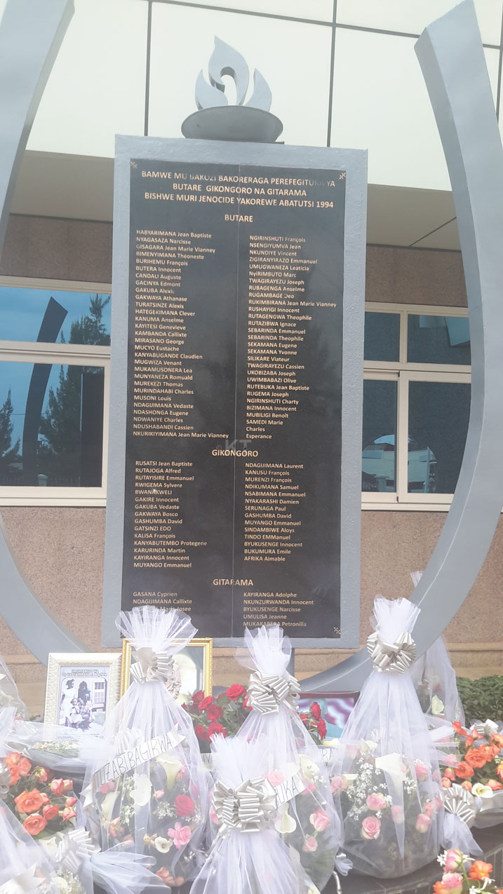 Amwe mu mazi y'abakoreraga perefegitura zavuyemo Intara y'Amajyepfo bazize Jenoside yakorewe Abatutsi.
