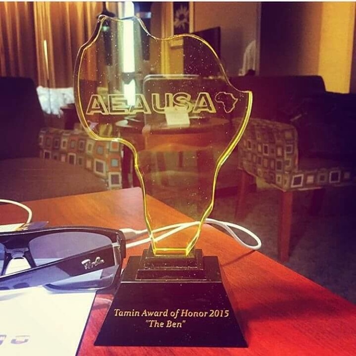 Igihembo The Ben yahawe.