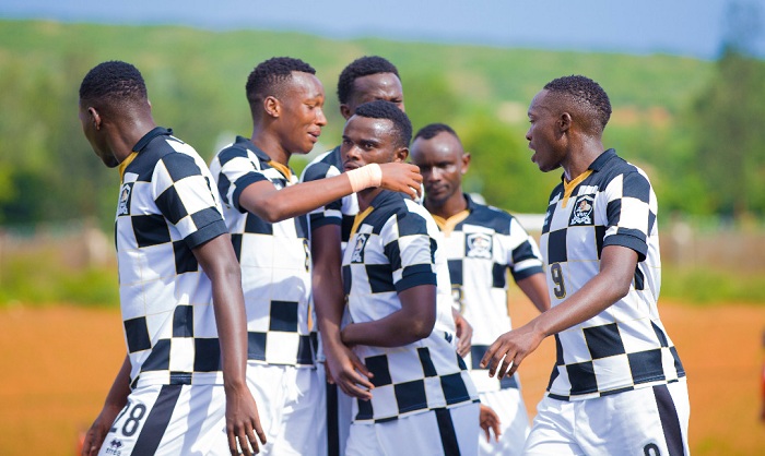 Abakinnyi ba APR FC bishimiye igitego Manishimwe Djabel yatsinze