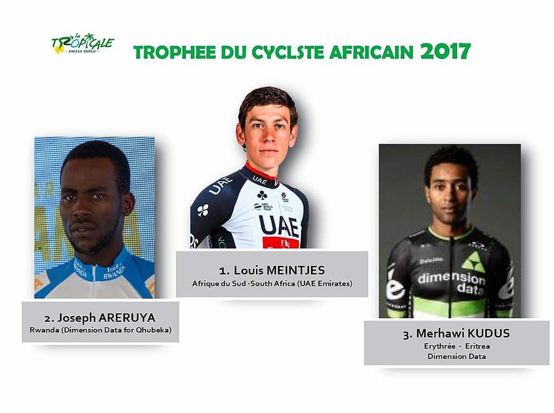 Areruya Joseph asoje umwaka wa 2017 ari we mukinnyi wa kabiri muri Afurika