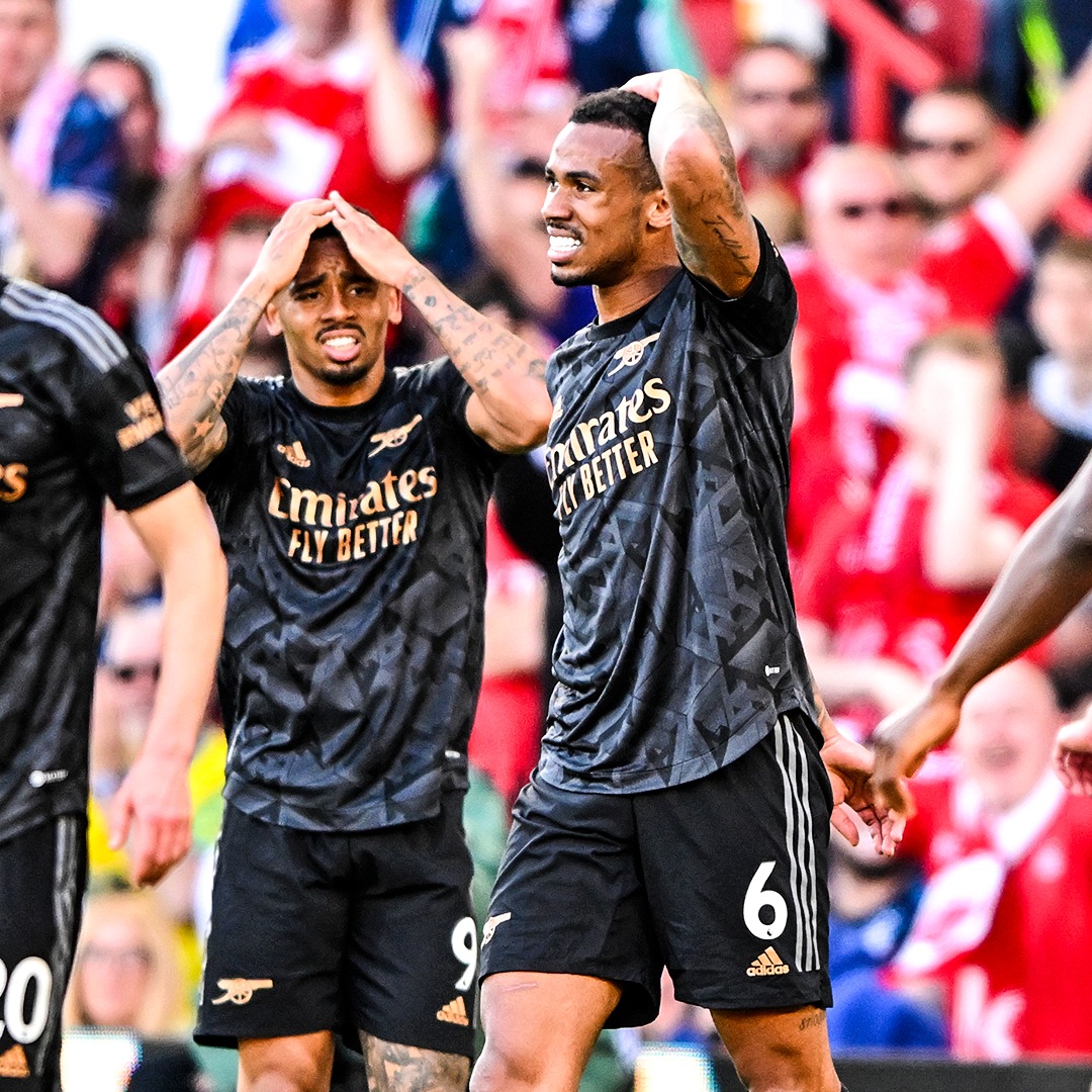 Arsenal yatsinzwe na Nottingham Forest 1-0 bituma Manchester City yegukana igikombe