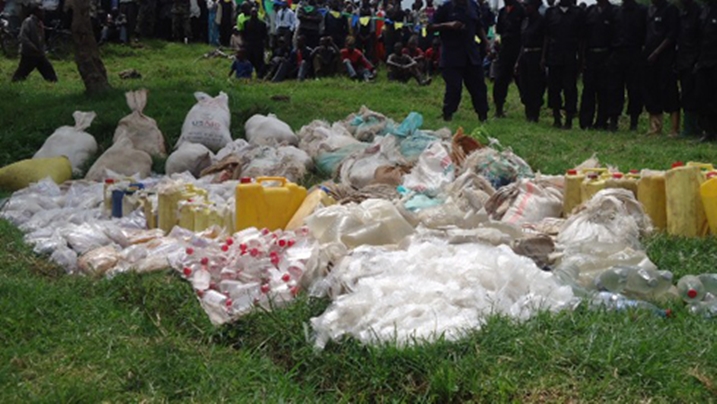 Bimwe mu biyobyabwenge Polisi igenda ita muri yombi hirya no hino mu gihugu.