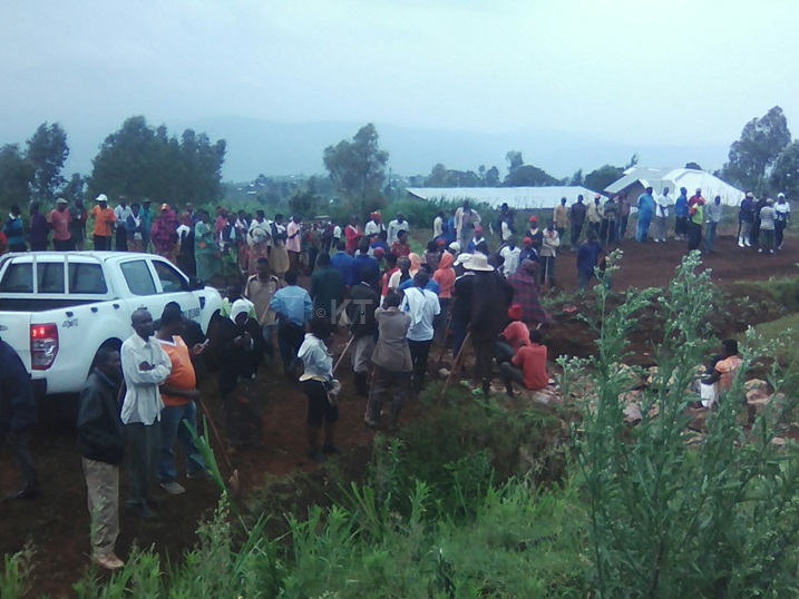 Mu murenge wa Shyorongi abitabiriye umuganda bari benshi. Hasijwe ibibanza hanaharurwa imihanda.