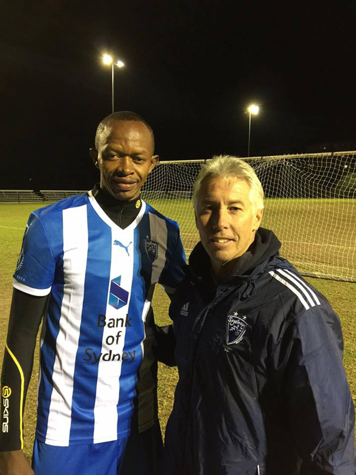 Hakiri Mabula yakiriwe n'umutoza mukuru wa Sydney Olympic Fc