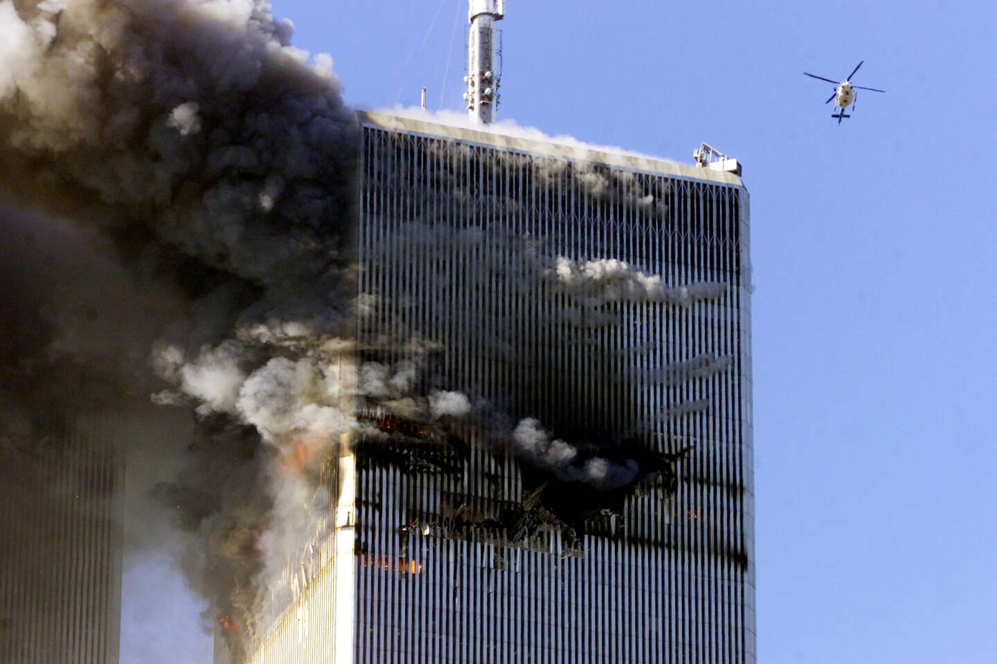 Inyubako ya World Trade Center yibasiwe bikomeye n'ibi bitero byo ku ya 11 Nzeri