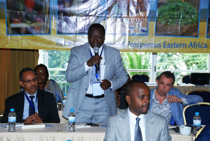 Bamwe mu bayobozi FAO bari mu nama mu Karere ka Rubavu.