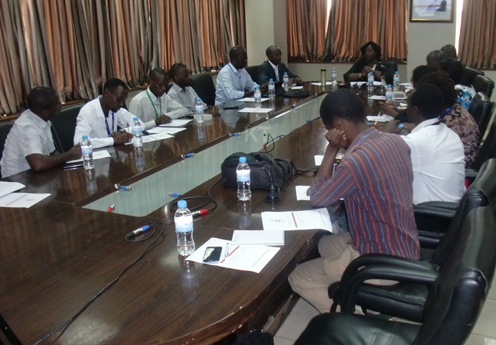 Bamwe mu banyamakuru bitabiriye iki kiganiro.