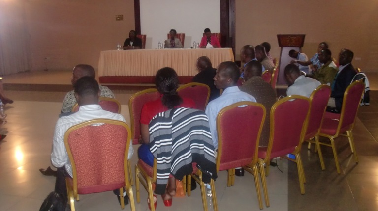 Bamwe mu banyamakuru bitabiriye iki kiganiro