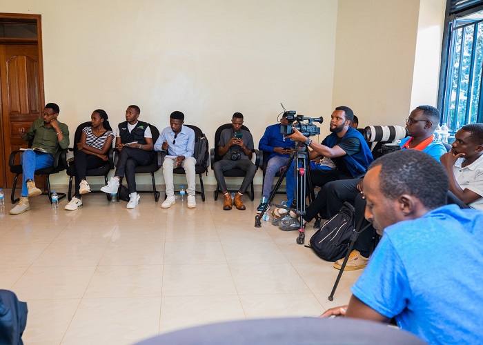 Bamwe mu banyamakuru bitabiriye ikiganiro