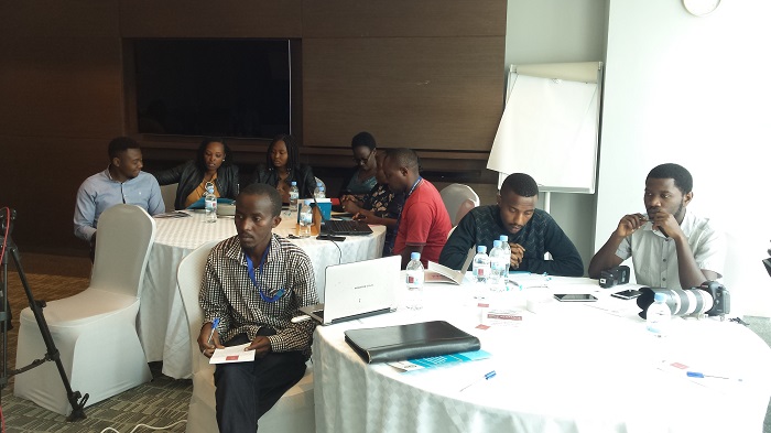 Bamwe mu banyamakuru bitabiriye ikiganiro