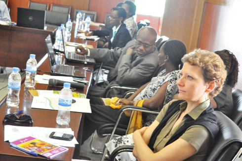 Bamwe mu bari bitabiriye inama ku bikorwa bya diaspora mu Rwanda.