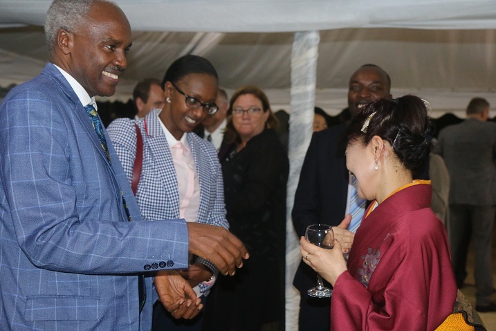 Bamwe mu bitabiriye ibirori by'umwami w'abami w'u Buyapani